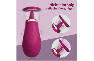 Tongue licking vibrator