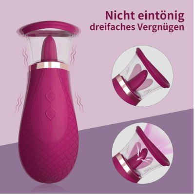 Tongue licking vibrator