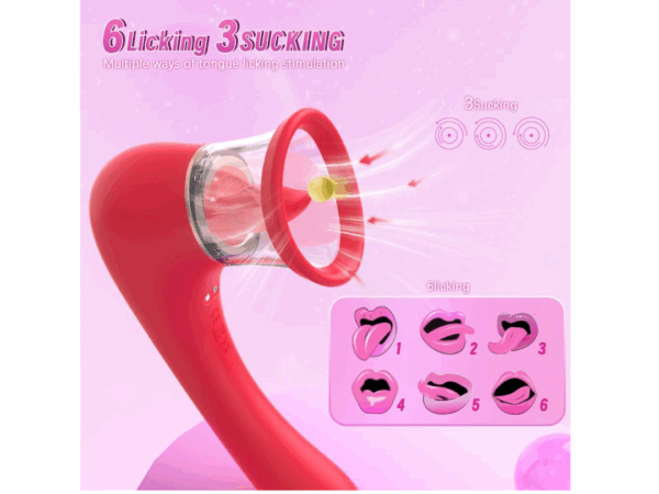 Tongue licking vibrator