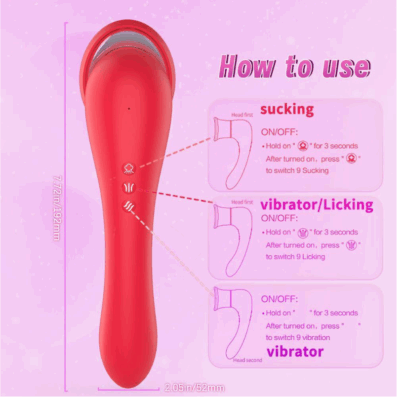 Tongue licking vibrator