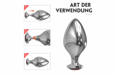 Jeweled Metal Butt Plug Set (3 Piece)