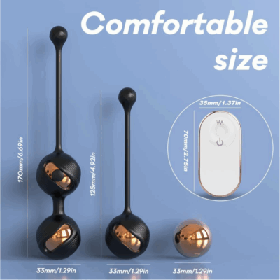 Rechargeable Remote Control Vibrating Kegel Ball Set